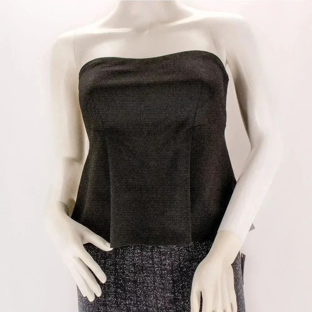 Zara Woman Black Strapless Top